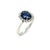 Cerrone 18ct White Gold Sapphire & Diamond Ring 2.22ct 3.8g, Size 6 For Sale - Image 6 of 7