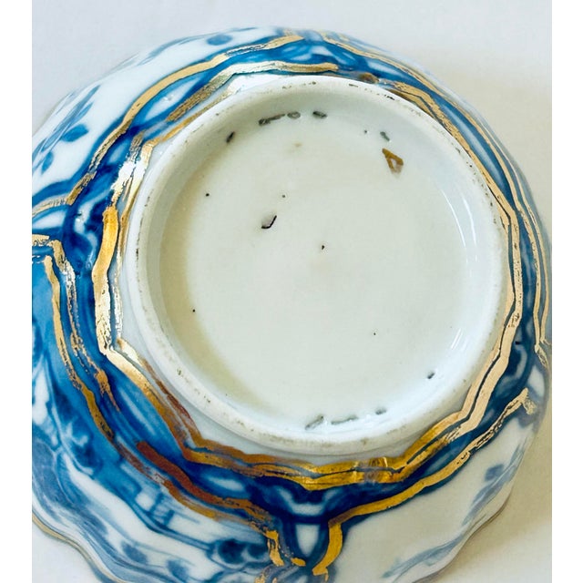 Blue Antique Chinese Cup and Saucer For Sale - Image 8 of 9