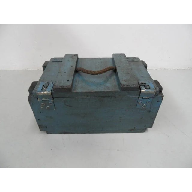 Industrial Wooden Storage Box For Sale - Image 9 of 9