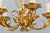 Gold Italian Hollywood Regency Style Five-Light Chandelier in Gilt Metal, 1970s For Sale - Image 8 of 18