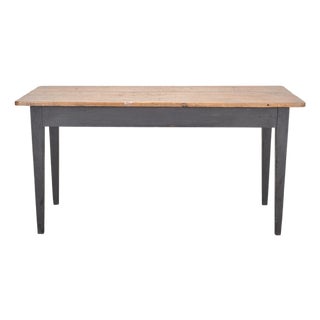 Rustic Country French Provincial Pine Farmhouse Dining Table For Sale