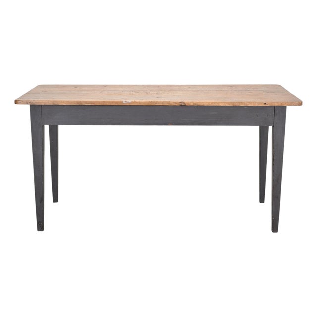Rustic Country French Provincial Pine Farmhouse Dining Table For Sale