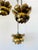 Vintage 1960s 3 Tiered Lotus Light made of brass 3 hanging lotus flowers each holds a standard bulb channeling chain...