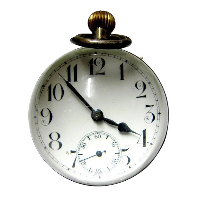 1910s Glassball Clock For Sale