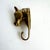 American Mid Century Brass Horse Head Wall Hook Western Equestrian For Sale - Image 3 of 5