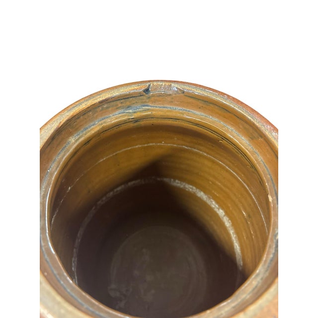 Antique Salt-Glazed Stoneware Crock 2gal For Sale - Image 4 of 8