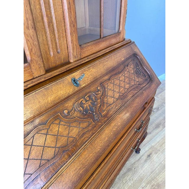 Vintage French Display Cabinet in Oak For Sale - Image 10 of 18