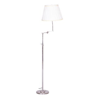 Art Deco Floor Lamp in Chrome, 1920s For Sale