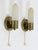 Bauhaus Brass & Opaline Glass Sconces, Germany, 1950s, Set of 2 For Sale - Image 15 of 18