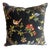 Botanical Black Throw Pillow Cover For Sale