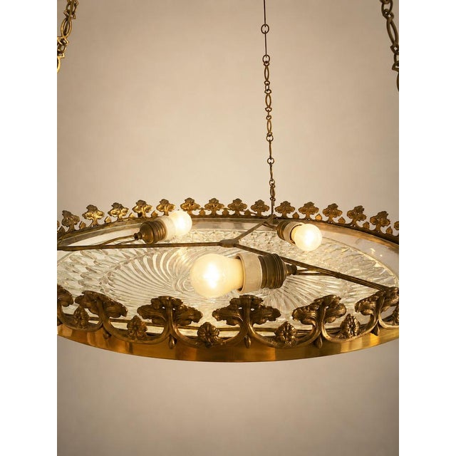 19th Century Crystal Chandelier with Leaves For Sale - Image 11 of 13