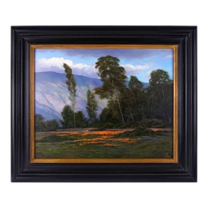 Dirk Foslien "Santa Barbara Poppies" Oil on Board