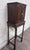 English Antique C. 1920 Tudor Revival Walnut Silver / Jewelry / Collector Cabinet For Sale - Image 3 of 12