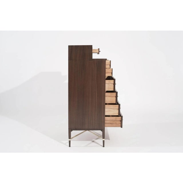 Wood 1950s Attributed to Paul McCobb Gentleman's Chest of Drawers in Mahogany For Sale - Image 7 of 12