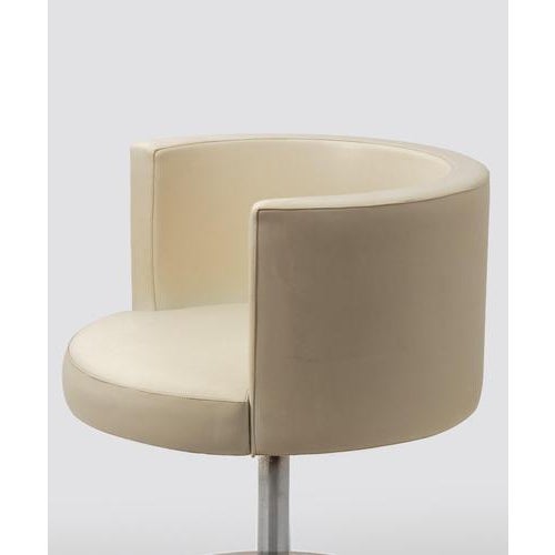 Cidonio Swivel Chairs in Leather and Metal by Antonio Astori for Chide, 1970s, Set of 4 For Sale - Image 4 of 9