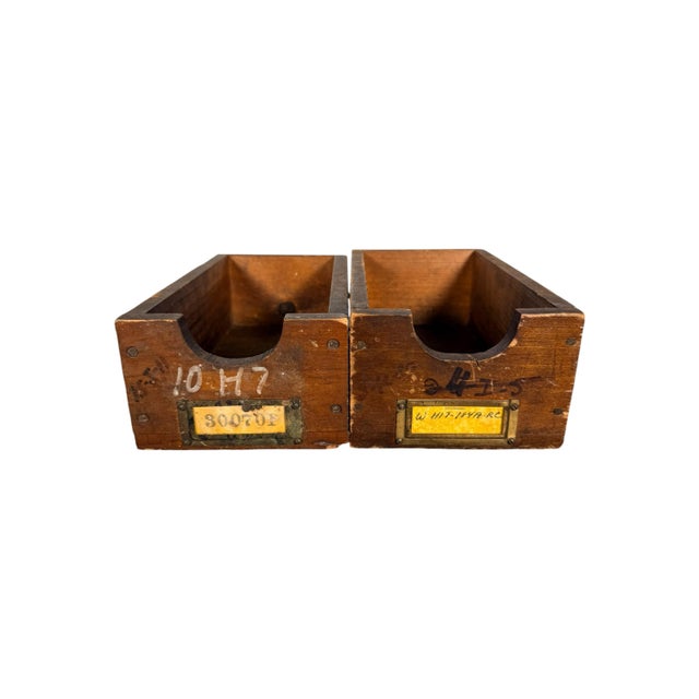 Vintage Wooden Machinist Drawer For Sale - Image 11 of 12