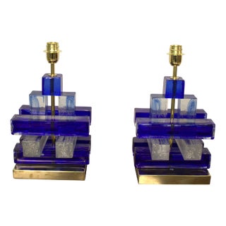 Shanghai Murano Lamps by ART of D., Set of 2 For Sale