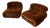 Soriana Armchairs in Brown Fabric by Afra and Tobia Scarpa for Cassina, 1970s, Set of 2 For Sale