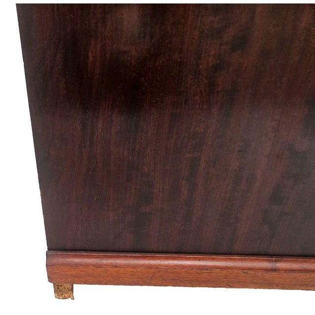 Antique 1890s Marble Top Nightstand Mahogany Victorian Cabinet Stand For Sale - Image 10 of 18