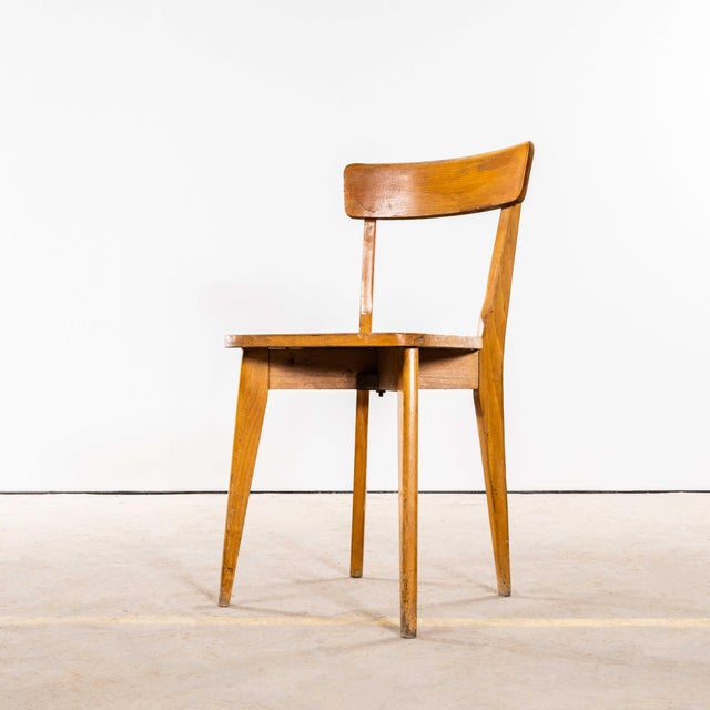 French Cross Base Bentwood Dining Chairs from Luterma, 1950s, Set of 4 For Sale - Image 3 of 9