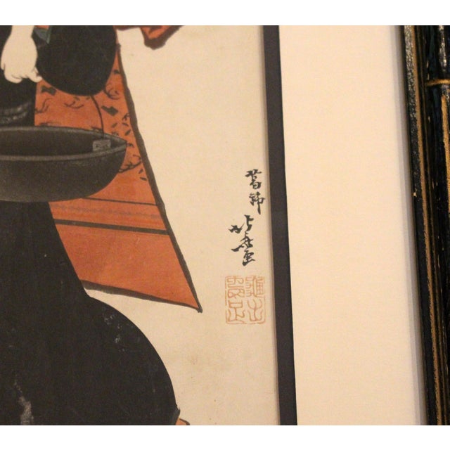 Late 19th Century Meiji Period Japanese Woodblock Print For Sale - Image 4 of 5