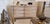 Dims.: 58"W x 19.75"D x 33.5"H Finish: White Wash with brass accents Mid Century six-drawer dresser with brass accents....