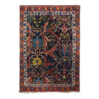 Late 19th Century Antique Garouss Bidjar Rug 5'9'' x 8'7'' For Sale