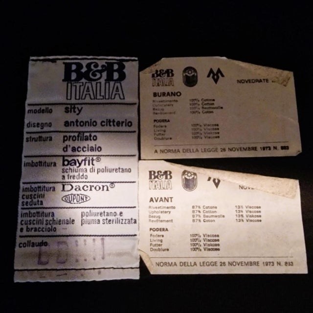 Mid-Century Modern Sity Modular Sofa by Citterio for B&B Italia, 1980s, Set of 3 For Sale - Image 3 of 6