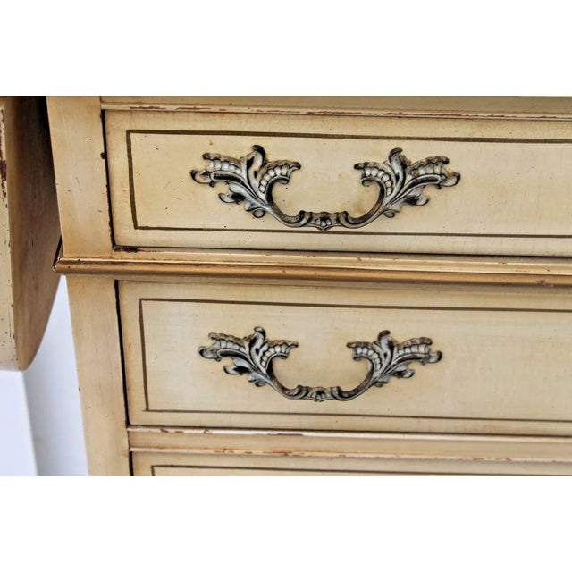 Textile C. 1950's Mid Century Deluxe Felt Lined Silverware Cabinet with Serving For Sale - Image 7 of 12