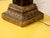 Vintage Hand-Carved Acanthus Wood Table Lamp With Linen Box Shade For Sale - Image 12 of 12