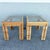 Mid 20th Century Boho Chic Woven Wicker Glass Top Side Tables - A Pair For Sale - Image 5 of 8