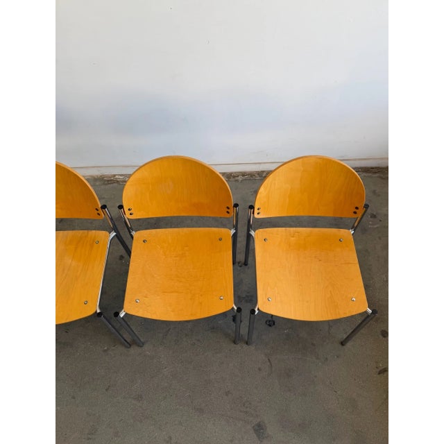 Post Modern Dining Chairs - Set of Six For Sale - Image 11 of 18