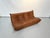 Animal Skin Togo Three-Seater Sofa in Dark Cognac Leather by Michel Ducaroy for Ligne Roset For Sale - Image 7 of 12