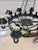 Late 20th Century Niermann Weeks Regency Style Tole Chandelier For Sale - Image 5 of 11