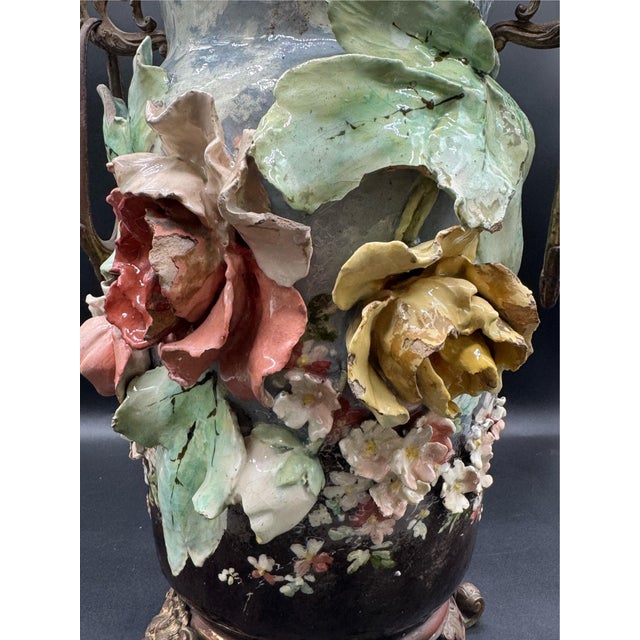 19th C French Barbitone Vase 17” H For Sale - Image 11 of 17