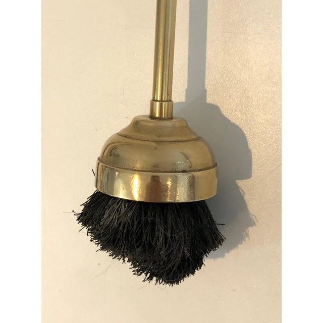 Neoclassical Fireplace Tools in Brass with Duck Heads, French, circa 1960 - Set of 5 For Sale - Image 9 of 13