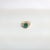 Lab Generated Emerald with Diamond Halo Engagement Ring, Size 8 For Sale - Image 4 of 5