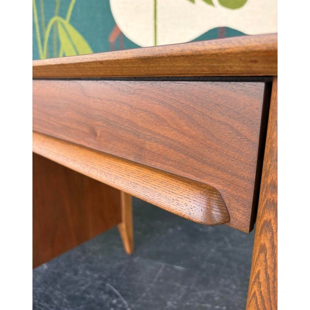 Fully-Refinished Mid Century Stanley Desk For Sale - Image 12 of 12