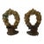 Antique French Brass Remnant Candlestick Holders - a Pair For Sale
