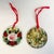 A pair of porcelain Christmas ornaments from American manufacturer Bergquist. The company from Illinois was started by a...