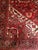 Textile Vintage Persian Heriz Rug, Hand-Knotted Wool, Geometric Medallion Pattern, Red & Navy, 8x10 For Sale - Image 7 of 10