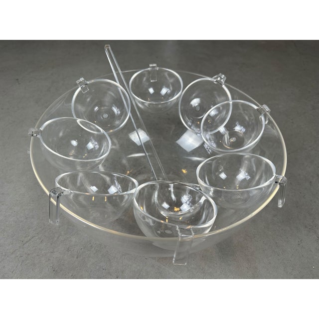 Vintage Punch Set from Guzzini, 1970s, Set of 10 For Sale - Image 6 of 6