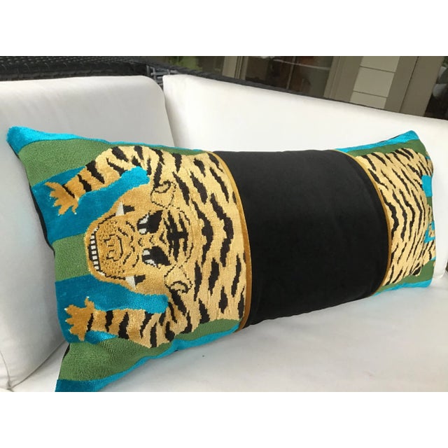 Absolutely Stunning fabric from SCHUMACHER IN Johnson-Hartig-For-Libertine, “JOKHANG TIGER”. Hartig takes a Tibetan Tiger...