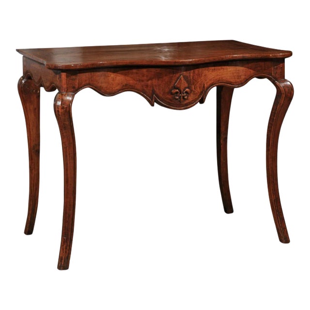 French 18th Century Louis XV Period Provençale Console Table with Fleur-de-Lys For Sale