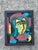 Late 20th Century Vintage Original Abstract Figurative Oil on Canvas For Sale - Image 5 of 12
