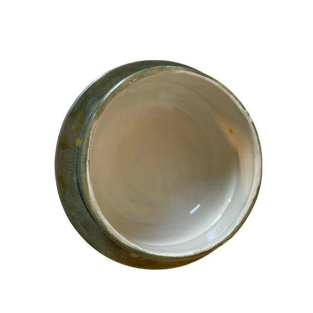 Ceramic Mid-Century Artisan Signed Ceramic Drip Glaze Urn Vase For Sale - Image 7 of 13