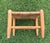 Brown Vintage Woven Rush Seat Wooden Footstool For Sale - Image 8 of 10