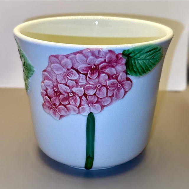 Vintage Italian Hand Painted Planter For Sale - Image 4 of 8