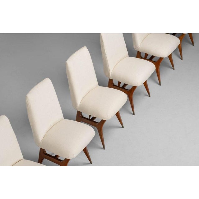 Vintage Dining Chairs by Melchiore Bega, Italy, 1950, Set of 6 For Sale - Image 14 of 18
