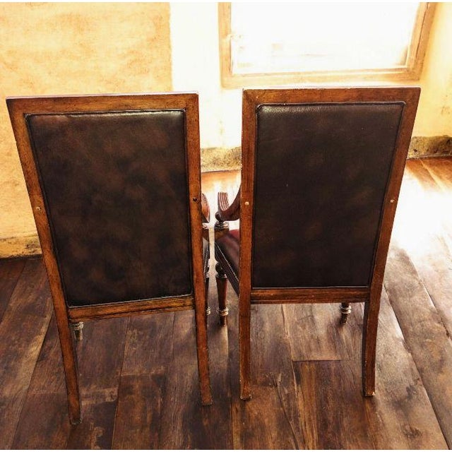 Traditional 1960s Stunning Pair of Classic Leather Armchairs For Sale - Image 3 of 10